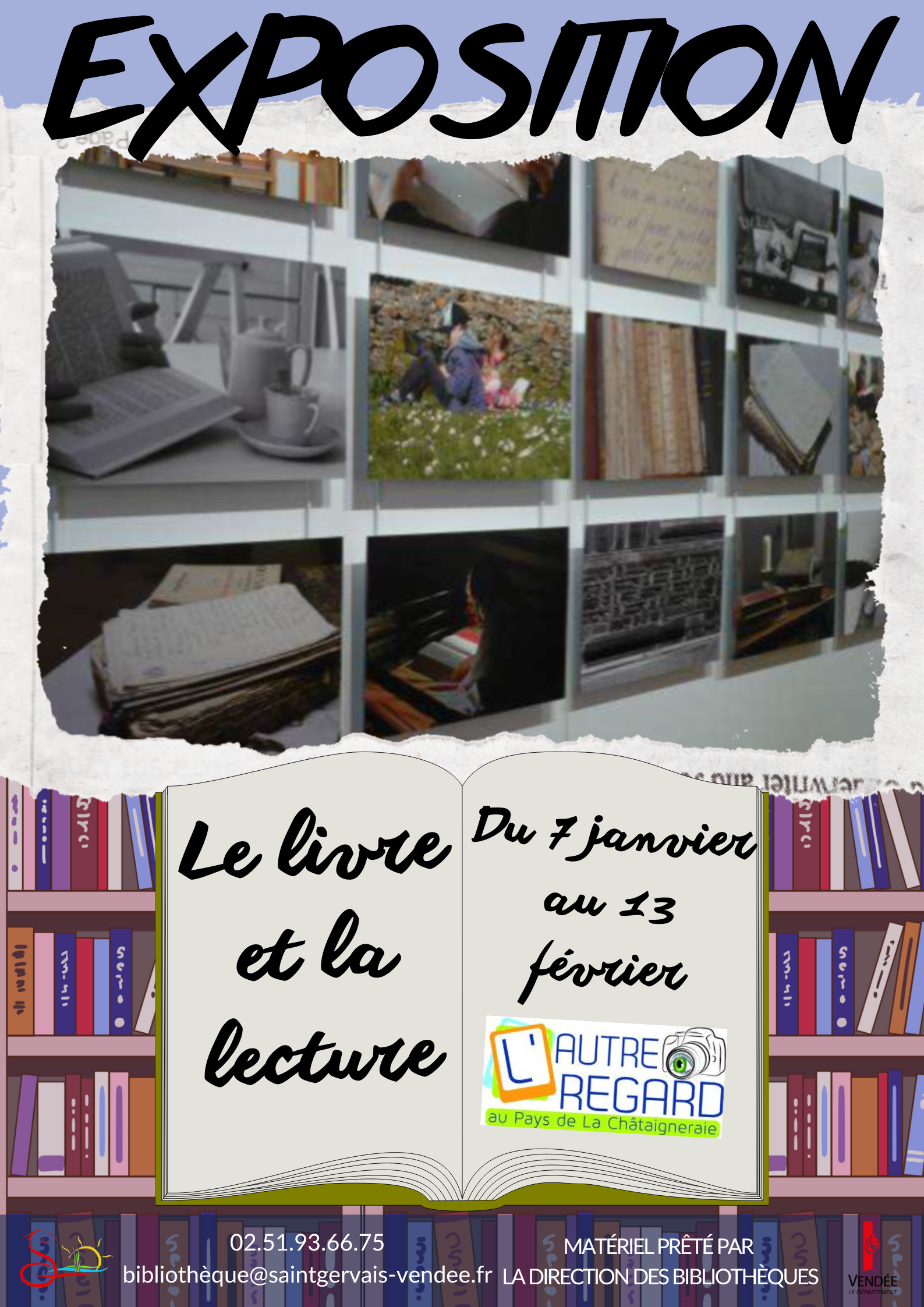 visuel avec quelques images de l'exposition; titre et dates de l'événement