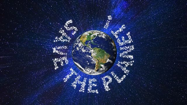 planete Terre avec message Save The Planet