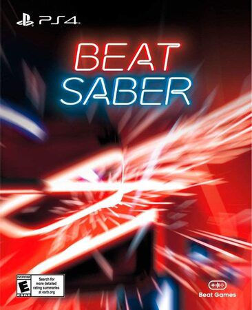 Visuel du jeu beat Saber avec des sabres laser