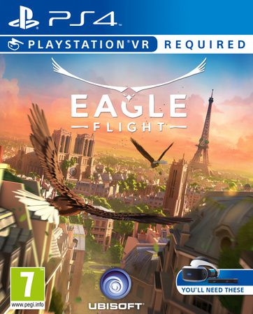 Visuel du jeu avec un aigle planant au dessus de Paris avec la Tour Eiffel au loin