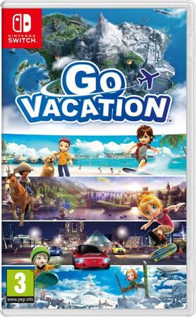 Image avec le titre du jeu ainsi qu'une sélection de sports disponibles dans le jeu comme par exemple les courses de voitures, le snowboard ou le surf