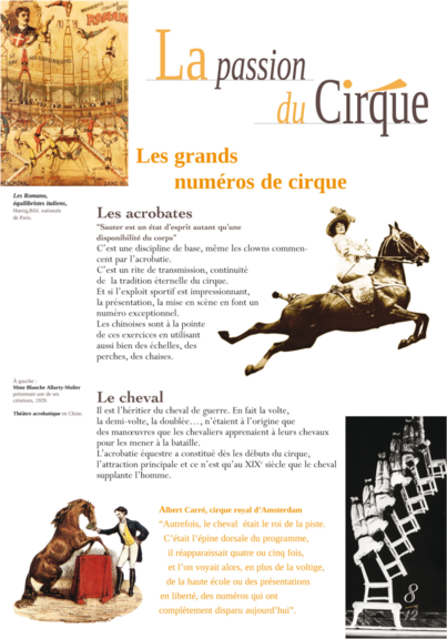 Image représentant l'exposition La passion du cirque