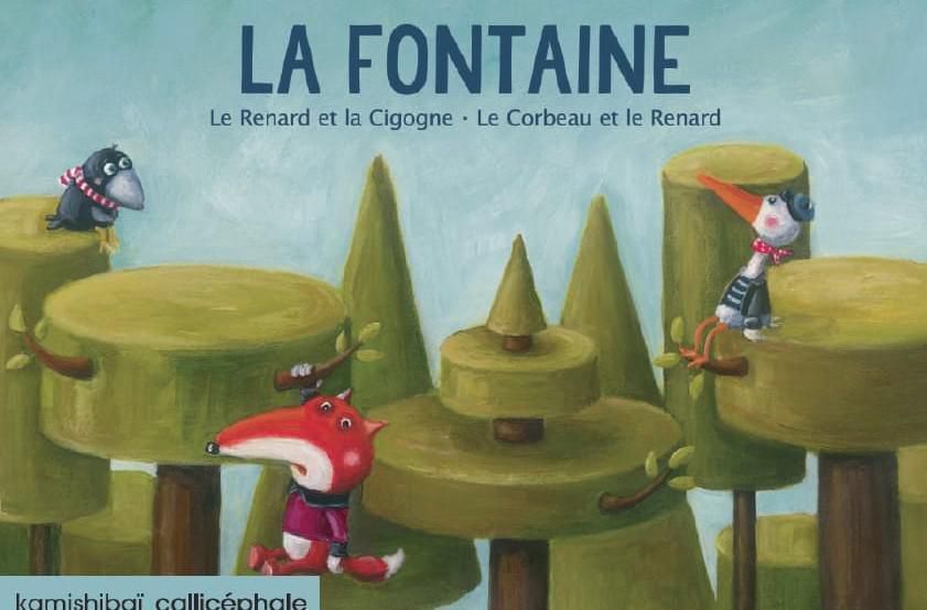 Image représentant la couverture du livre La Fontaine :Le Renard et la Cigogne, Le Corbeau et le Renard
