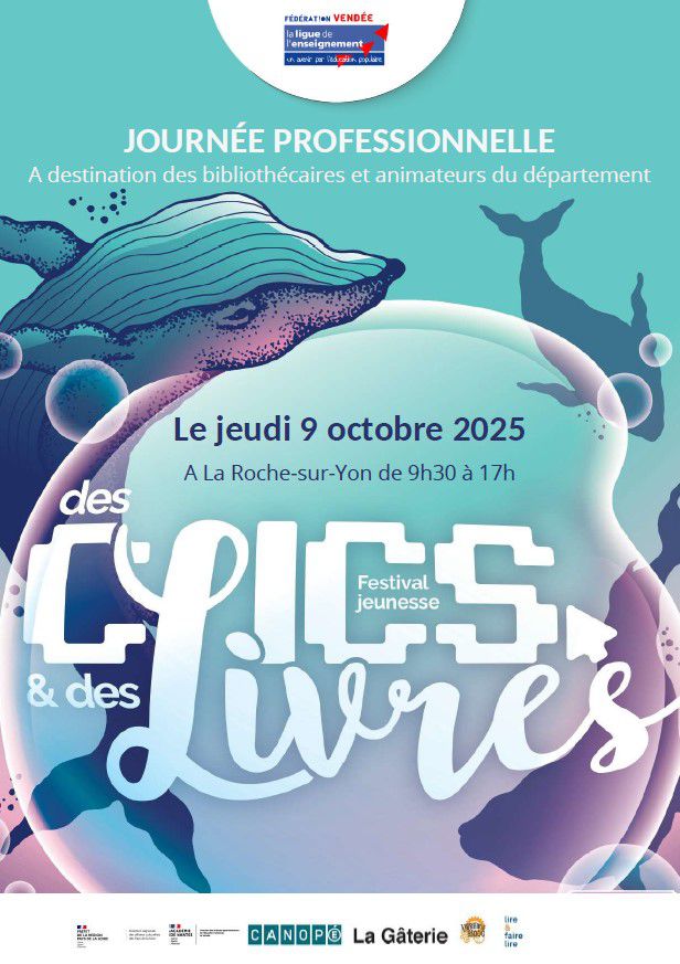 affiche avec titre du festival date et lieu de la journée pro et des baleines