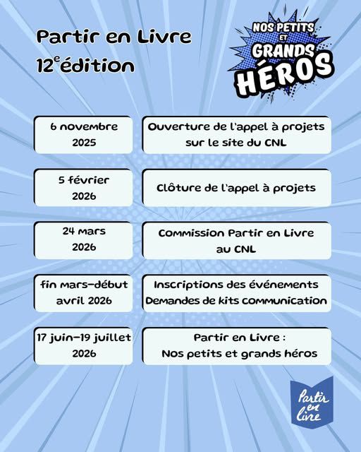 partir en livre dates